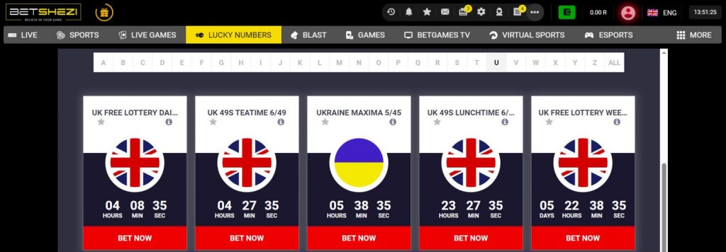 HOW TO BET LUCKY NUMBERS ON THE BETSHEZI PLATFORM