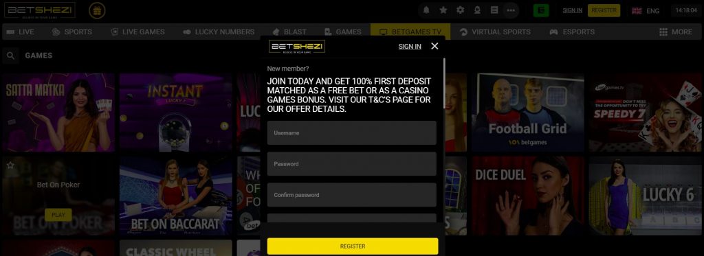 Betshezi casino and sports