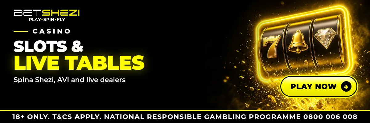 Slots and live tables: Spina Shezi, AVI and live dealers. 18+ only.