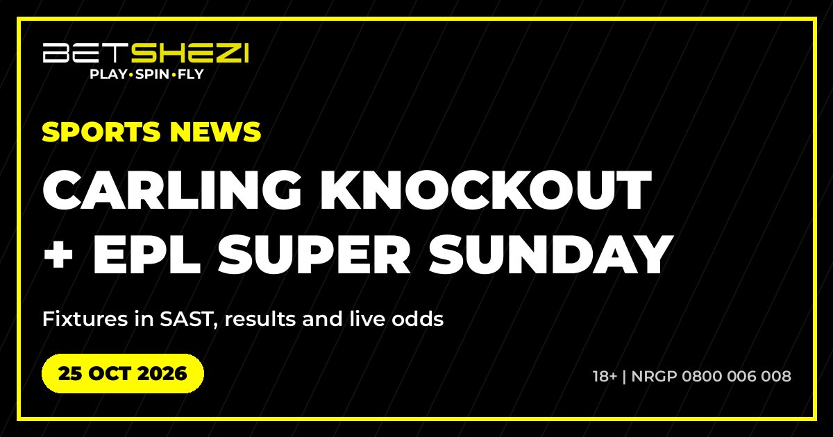 Read more about the article Carling Knockout and EPL Super Sunday: what to watch, 25 Oct 2026