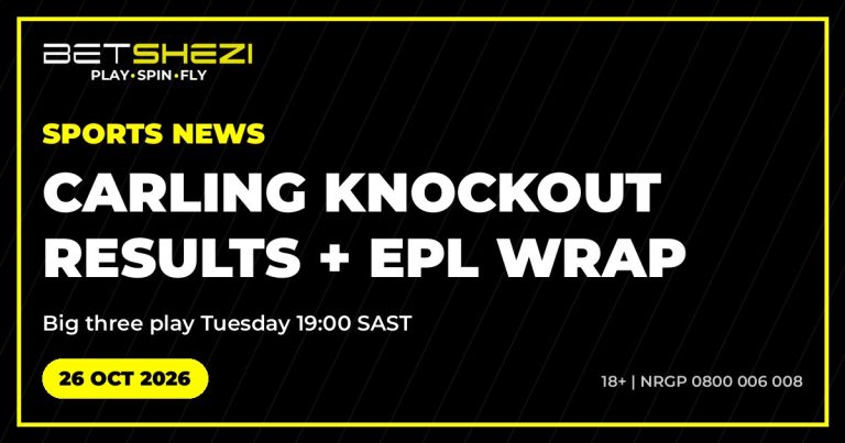 Sports News 26 October 2026: Carling Knockout last 16 results and Premier League weekend wrap