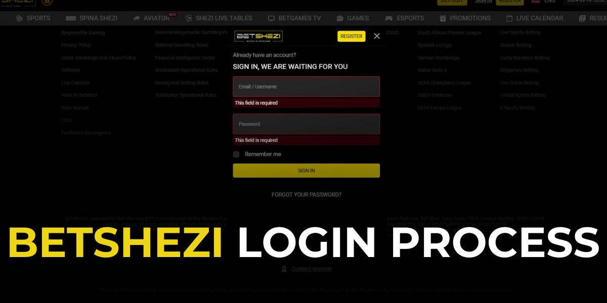 betshezi login process